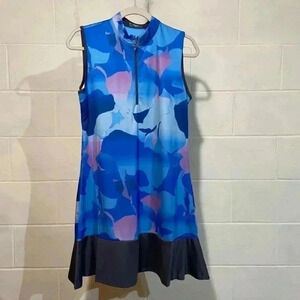 Callaway Women's Tennis Pickleball Dress Blue Sea Star UPF50 Sleeveless Athletic